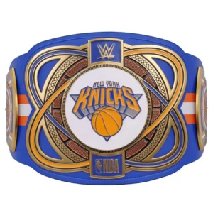 New York Knicks Championship Title Belt full view by Absolute Belts
