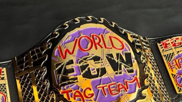 ECW WORLD TAG TEAM CHAMPIONSHIP Title Belt ADULT Size 4mm Zinc
