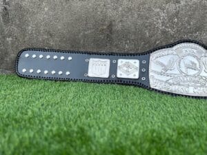 NWA United States Heavyweight Belt Leather Hand Stitched Strap View