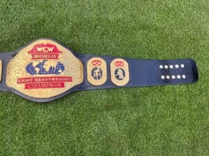 WCW Light Heavyweight Belt Replica Premium Leather Strap View