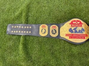 WCW Light Heavyweight Belt Replica Premium Leather Strap View