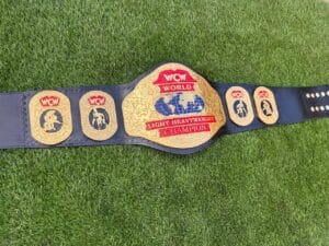 WCW Light Heavyweight Belt Replica Full View Gold Plated