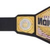 Premium synthetic leather strap of WWE United States Championship Belt with smooth backing and championship hardware