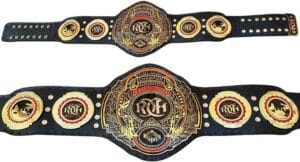 ring of honor championship replica for sale full view 2mm brass gold plated leather strap
