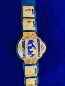 WCW World Television Championship Replica Belt Full View