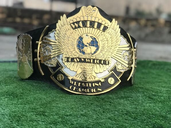 WWF Winged Eagle Championship Belt 4mm Zinc Dual Plates Attitude Era Stone Cold Replica