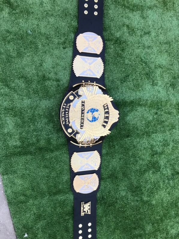 WWF Winged Eagle Championship Belt Full Display 4mm Zinc Adult Size Attitude Era