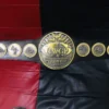 IWGP Junior Heavyweight champion casted belt full view 7 zinc plates leather