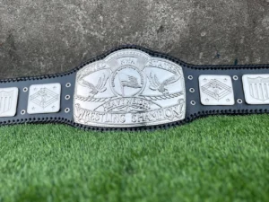 NWA United States Heavyweight Championship Belt Nickel Full View