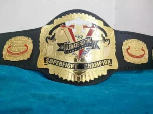 UFC Old Belt Ultimate Superfight Championship Plate Authentic Detail Precision Crafted