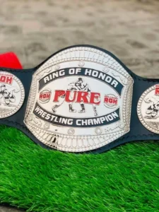 ROH pure championship replica for sale full view 4mm zinc gold plated black strap