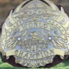TNA World Heavyweight Wrestling belt center plate 3D engraving view