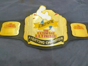 UFC Ultimate Fighting 5 Championship Belt Replica Chrome Zinc Genuine Leather