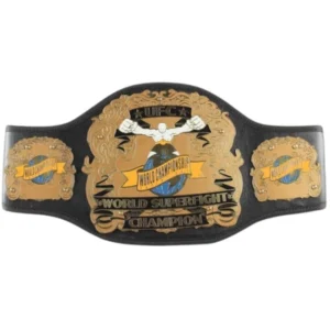 Superfight UFC Championship Belt Replica Zinc Plates Genuine Leather Strap