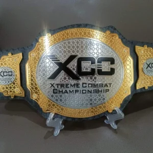 XCC MMA Championship replica title belt full view - Absolute Belts