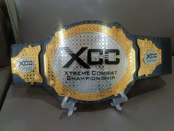 XCC MMA Championship replica title belt full view - Absolute Belts