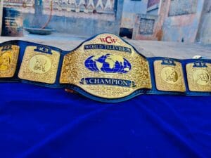 WCW World Television Championship Replica Belt Full View