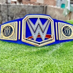 Roman Reigns belt blue Universal Championship 16MM CNC 24K gold