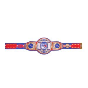 WWE New York Rangers NHL Championship Belt full view – 4mm zinc genuine leather 6.5 lbs