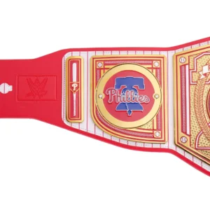 Philadelphia Phillies WWE Legacy Title Belt custom side plates with team logo detail