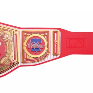 Philadelphia Phillies WWE Legacy Title Belt custom side plates with team logo detail