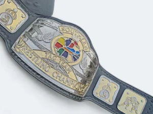 AWA Southern Tag Team Championship Replica custom side plates gold plated zinc etching detail