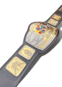 AWA Southern Tag Team Championship Replica genuine cowhide leather strap snap fasteners adjustable fit
