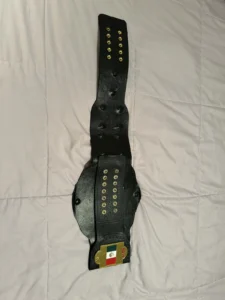 ECW world heavyweight replica belt hand tooled cowhide leather strap 52 inch
