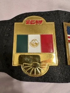 ECW world heavyweight replica belt custom side plates gold plated zinc detail