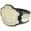 UFC octagon design side plates with dual-tone gold and silver finishing