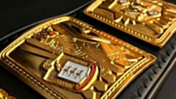 Genuine cowhide leather strap of WWF Big Eagle Belt with snap fasteners