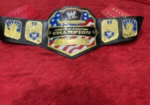 WWE United States Championship replica belt 4MM brass plates genuine leather strap acrylic rhinestones by Absolute Belts