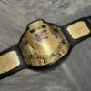 WCW United States Championship Belt side view showing 4mm brass plate thickness detail