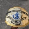 WWF intercontinental belt 4mm brass metal plates premium gold plating championship close up wrestling detail