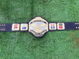 WA Mid Atlantic United States Championship Belt Gold Full View
