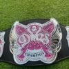 WWE Divas Women World Wrestling Championship Replica Belt with 4mm CNC HD plates, nickel-gold plating and genuine cowhide leather strap