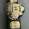 WWF winged eagle belt high-quality black leather strap with stitched border professional appearance