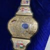 Hulk Hogan championship belt full 50 inch length display with genuine cowhide leather strap