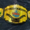 CMLL Lucha Libre championship replica belt full view brass gold plated genuine leather