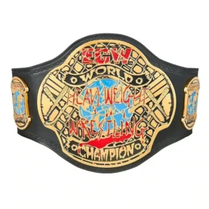 ECW Heavyweight Belt replica 2mm brass plates genuine leather world championship