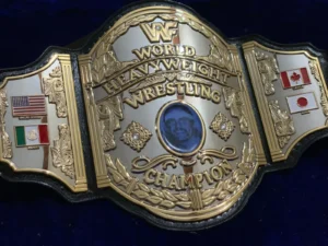 Hulk Hogan 85 heavyweight wrestling championship belt with 4mm brass plates and gold plating