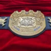 IWGP International Wrestling Championship Belt close plate 12MM CNC 3D 24K gold
