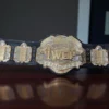 IWGP V3 belt for sale dual plated heavyweight championship belt full view