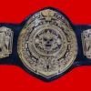 Lucha Underground championship belt replica close plate view 24k gold brass metal