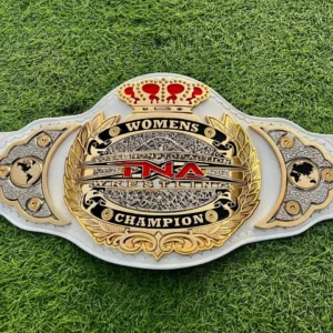 TNA Women's white red belt replica full view