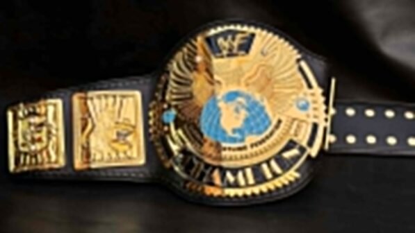 Professional gold plating finish on WWF Big Eagle Championship Belt plates