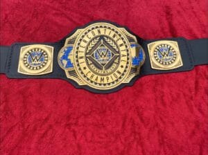 Custom side plates replica WWE Intercontinental Belt brass gold plated wrestling title — Absolute Belts
