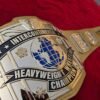 WWF intercontinental belt full display championship wrestling replica 4mm brass white straps adult size 50 inch