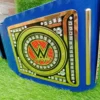 Blue universal championship commemorative title belt free customization name plate personalization WWE replica