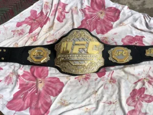 UFC Triple Stack CNC Championship Belt 24K Gold Dual Plated Replica